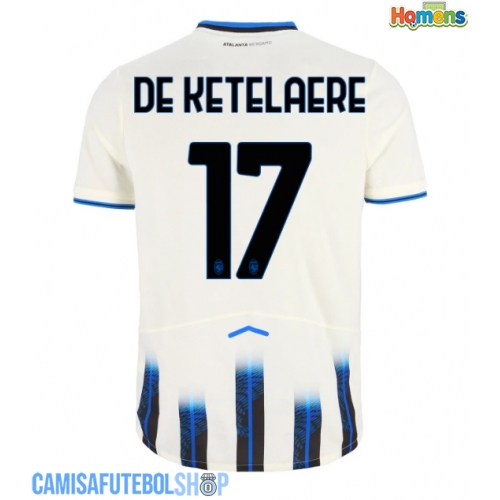 Camisa de time de futebol Atalanta Charles De Ketelaere #17 Replicas 2º Equipamento 2025-26 Manga Curta